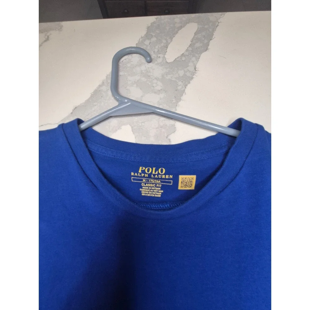 Polo Ralph Lauren T-Shirt Classic Fit Short Sleeve Casual Blue Medium‎
